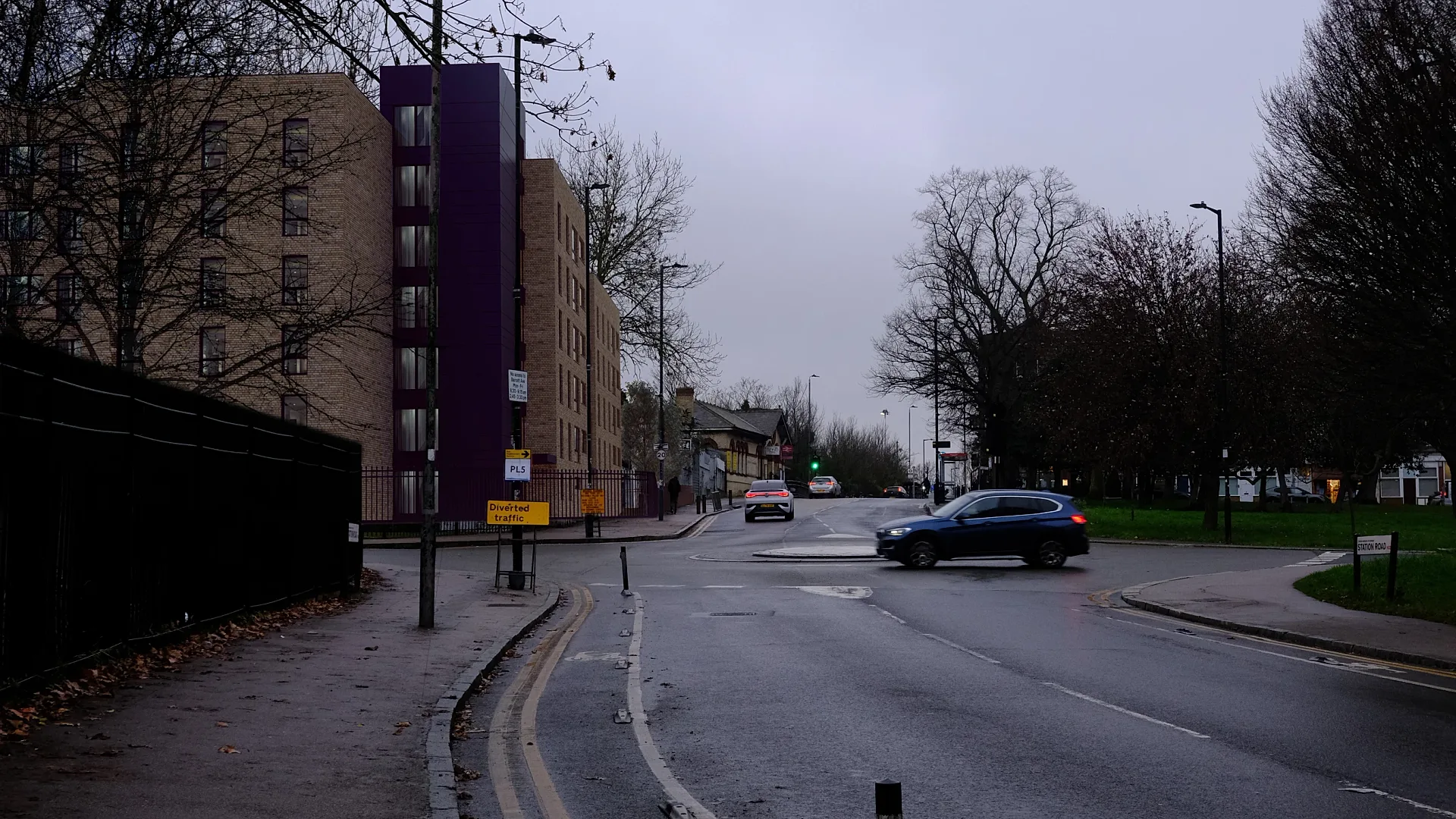 Photomontage of a proposed building from the road